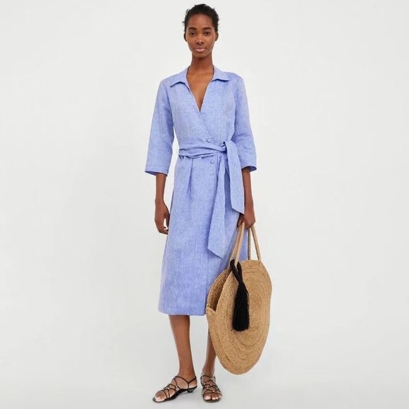 womens linen midi dress